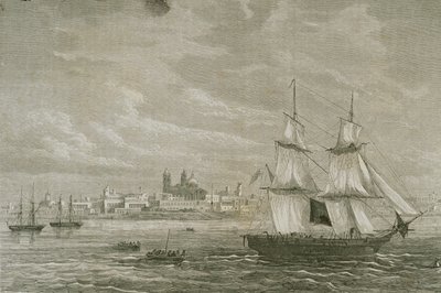 View of Montevideo, Uruguay by Adolphe Gusman